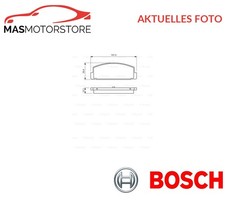 SATZ BREMSBELÄGE BREMSKLÖTZE HINTEN BOSCH 0 986 424 295 A NEU OE QUALITÄT