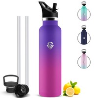 Trinkflasche Edelstahl 1L, Auslaufsicher, Bpa-Frei, Thermosflasche FüR