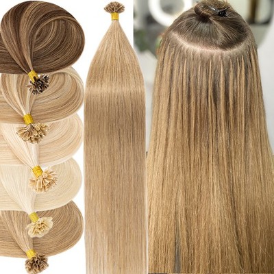 Nail U Tip Fusion Bonding Hair 100% Real Remy Hair Russian Human Hair Extensions