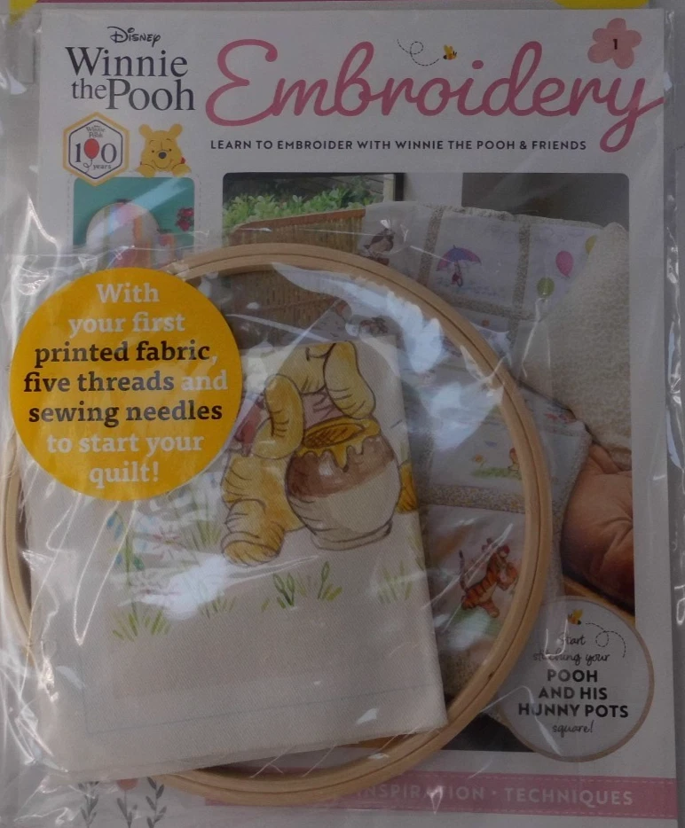 Hachette Winnie the Pooh Embroidery Partwork Collection #1. 100 Years