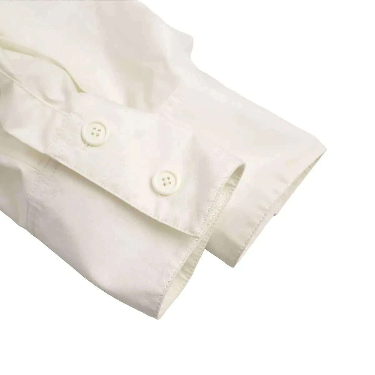 Abito camicia oversize CELINE Phoebe manica lunga colore bianco taglia 38 cotone