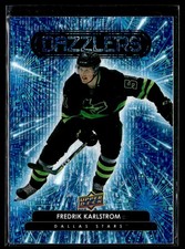 2022-23 Upper Deck Series 2 Dazzlers Blue #DZ-58 Fredrik Karlstrom