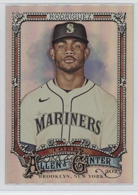 2025 Topps Allen & Ginter Silver Portrait Julio Rodriguez Rodríguez #70 1n5