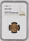 1889 Bronze Indian Cent 1C NGC MS65RB