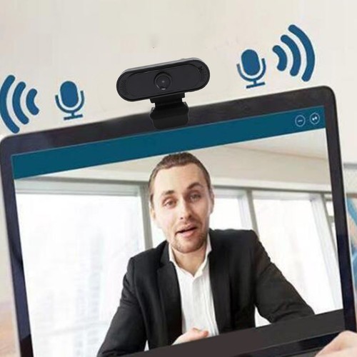 Webcam With Noise Reduction Mic 1080P HD 30FPS USB Web Camera Plug And Play F CB - Afbeelding 5 van 22