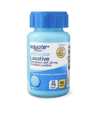 Equate Maximum Strength Sennosides Laxative Tablets Tablets 25mg 90ct