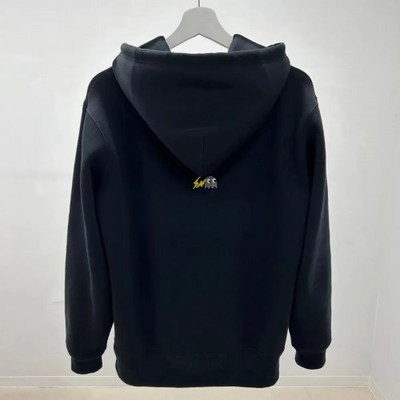 L FRAGMENT PAC-MAN GHOST HOODIE BLACK