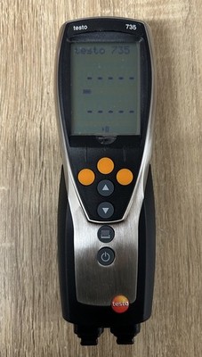 Testo 735-1 kabelgebundenes digitales Thermometer, PT100 Fühler, 3 Eingänge, max. 1760 °C