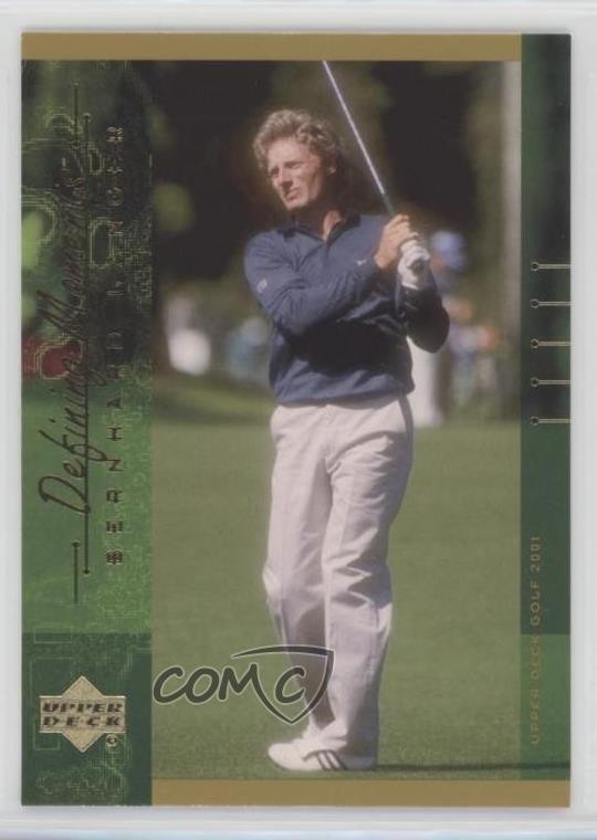 2001 Upper Deck Defining Moments Bernhard Langer #135 0b3