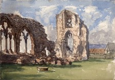 Richard Colenutt (1886-1977) - Watercolour Painting - Whitby Abbey