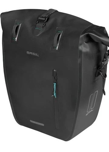 NWT Basil Rivo Bicycle Pannier Rack Waterproof 25-31L with MIK Hooks - product listing photo