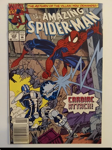 Amazing Spider-Man # 359 Newsstand Key Carnage Cameo 1992 Marvel Kletus Kasady