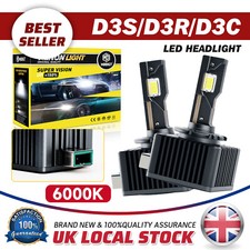 2X LED D3S D3R D3C Headlight Bulbs For Land Rover Discovery Sport D 2014 - 2021