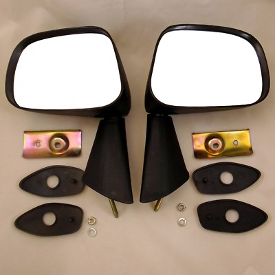 BLACK FENDER MIRROR BULLET CUSTOM RH LH FITS TOYOTA CELICA TA22 TA23 RA28 RA25  