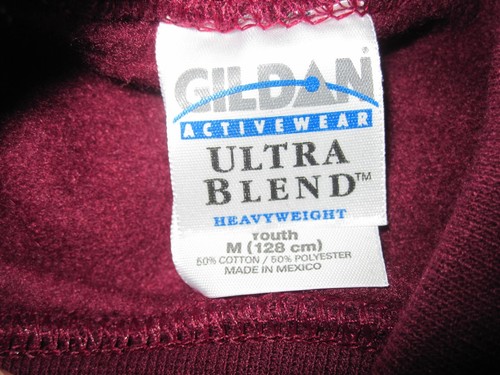Sudadera Youth Gildan Mediana (126 cm) Borgoña Cuello Redondo Nueva Sin Etiquetas ~ 4210 - Imagen 2 de 6
