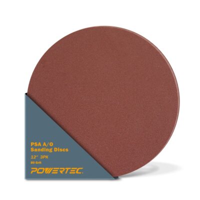 3 PCS 12 Inch PSA Sanding Discs - 80 Grit, Selt Stick Adhesive Sandpaper, 12'' fo