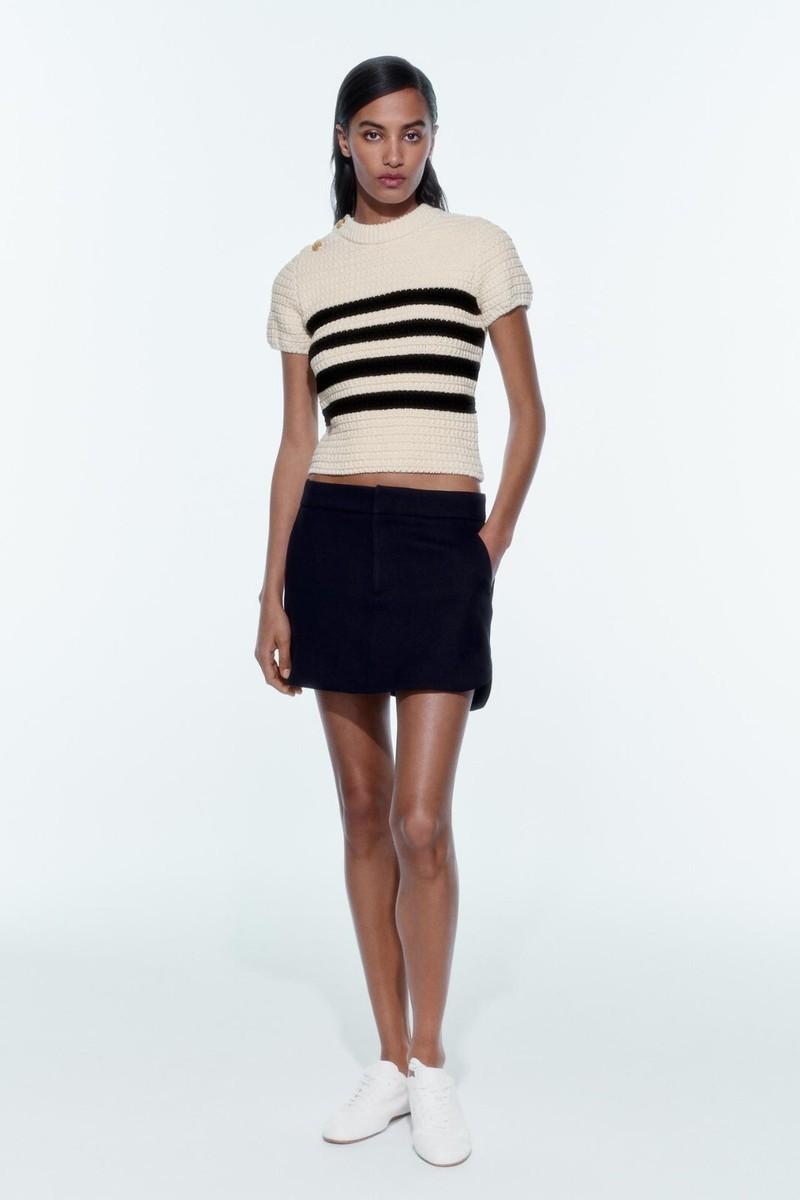 Vero Moda - Pull rayé - Noir et blanc