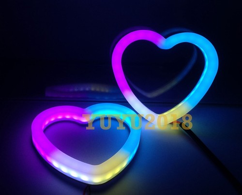 BT App Dynamic Flow RGB Heart Halo Ring DreamColor Devil Demon Angel Eye DRL DIY - Picture 36 of 48