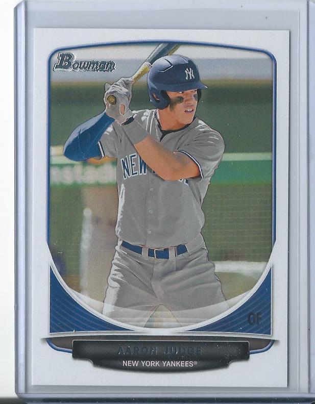 AARON JUDGE 2013 Bowman Draft Baseball New York Yankees Rookie Card RC ROY