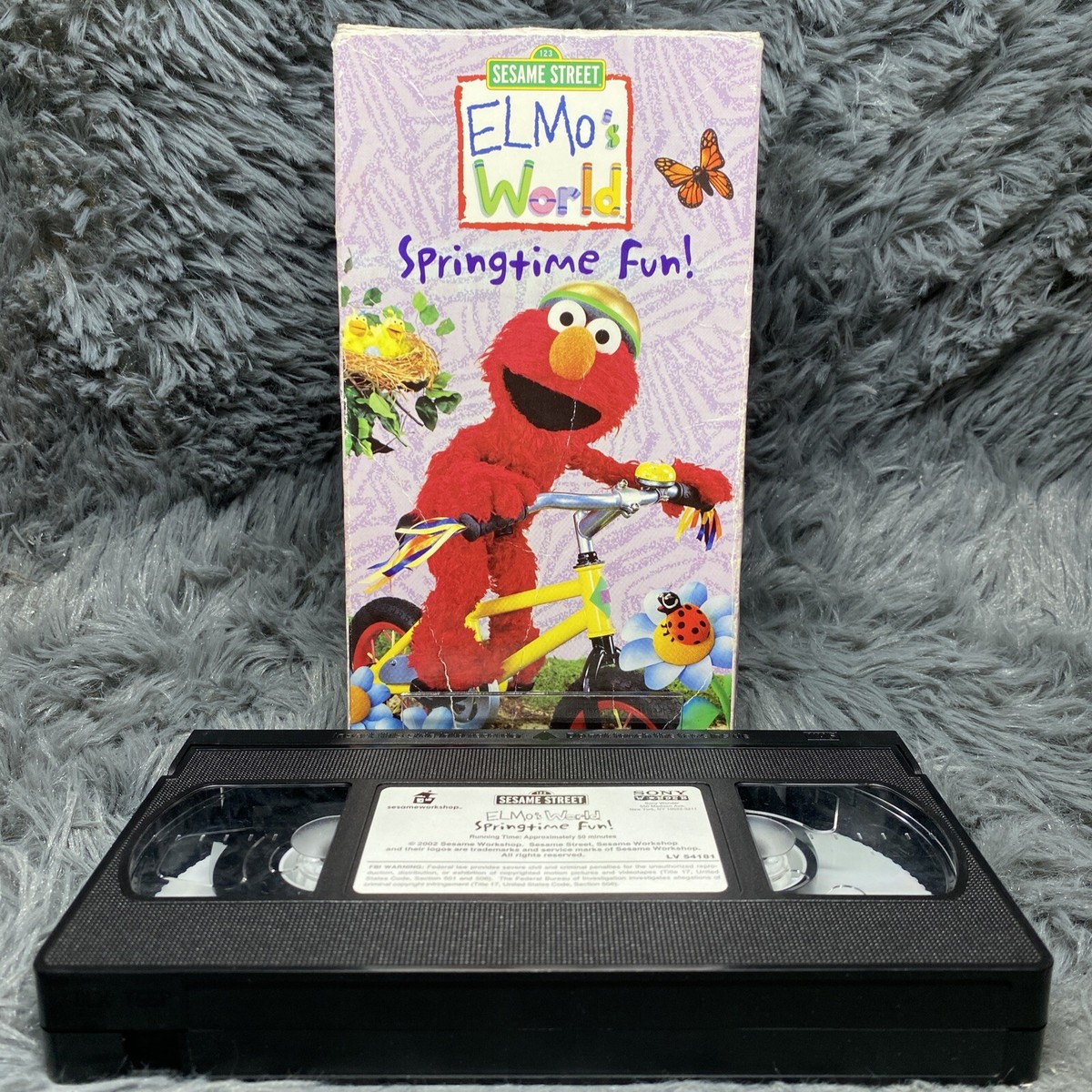 Elmos World Springtime Fun VHS 2002 Sesame Street Classic Cartoon