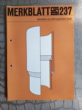 Merkblatt Stahl, Beratungsstelle f&uuml;r Stahlverwendung, Heft 237