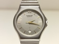 OROLOGIO VINTAGE PUBBLICITARIO S.COREA ACCIAIO INOX DONNA UOMO QUARZO "SAMSUNG"