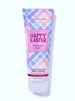 Happy Easter Tutti Frutti Candy Ultra Shea Cream Bath & Body Works 8oz lemon