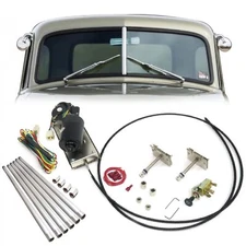 Adjustable 3 Position Power Windshield Dual Wiper Kit w/ Switch & Harness