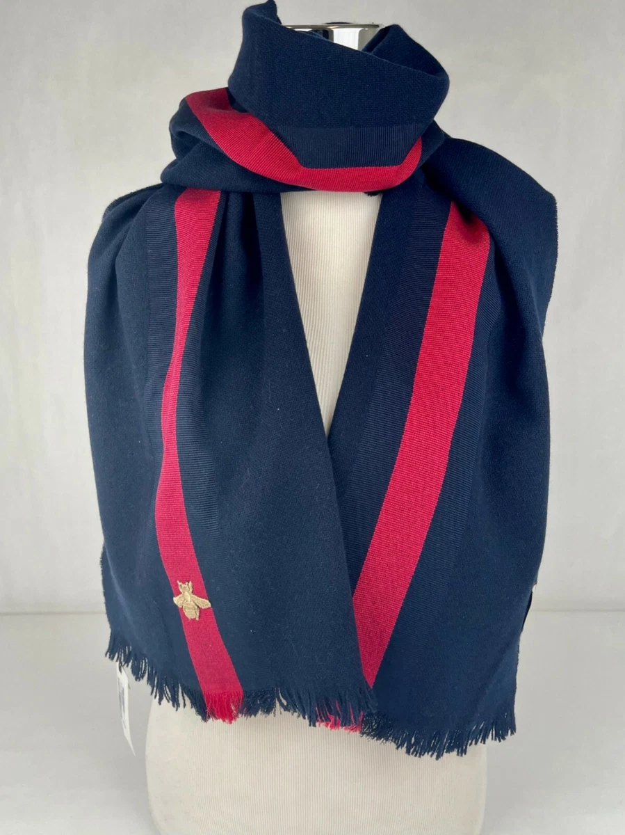 Gucci wool cashmere scarf 2025 with web