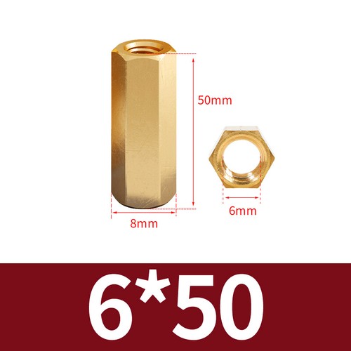 Threaded Rod Connecting Nuts Allthread bar Brass Hexagon Connectors M2 to M6 - Picture 127 of 130