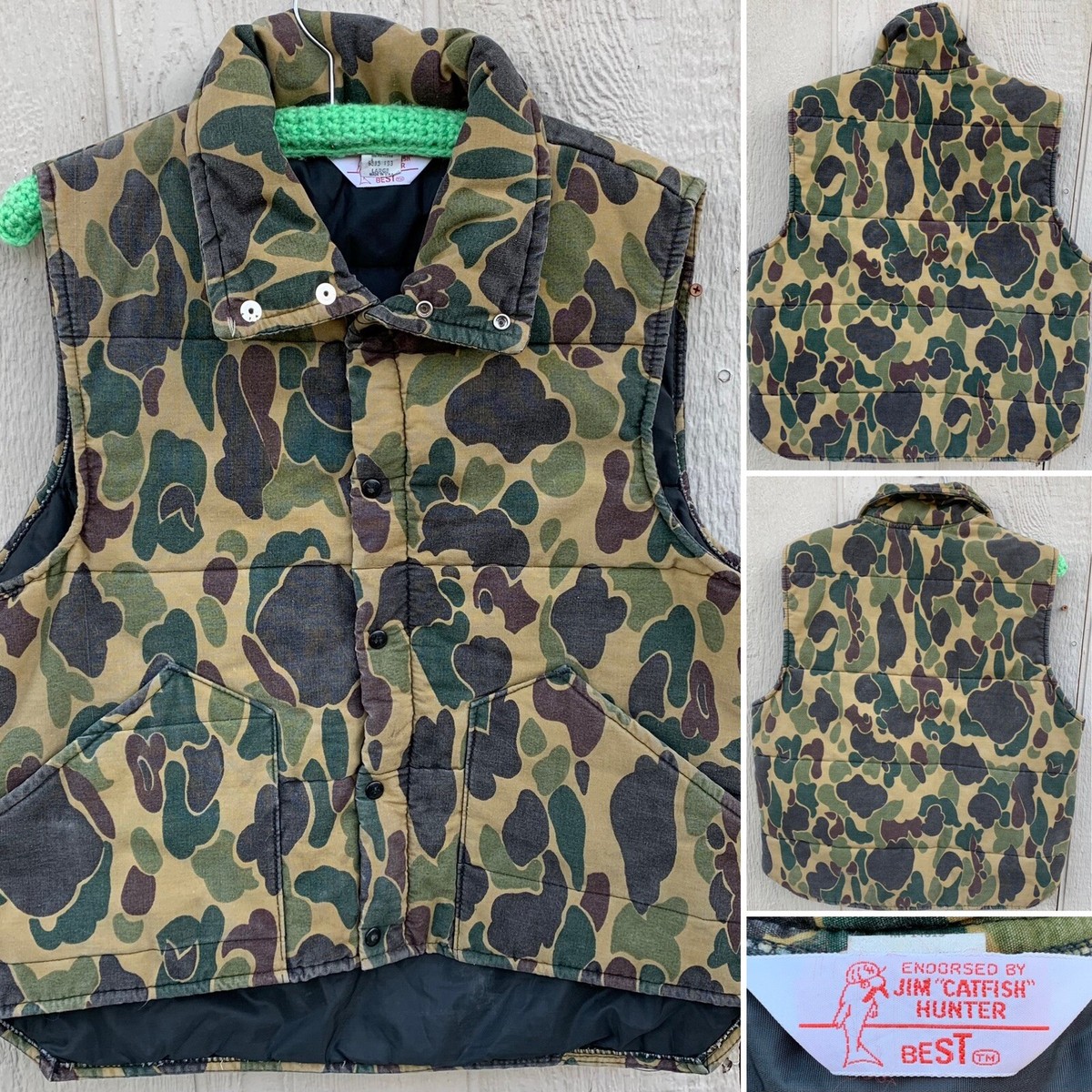 Endorsed by Jim Catfish Hunter Best camouflage hunting vest 