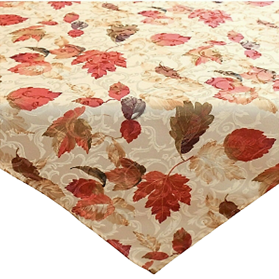 Tischdecke 130 x 160 cm Herbstmotiv Bunte Blätter Herbst Laub Landhaus