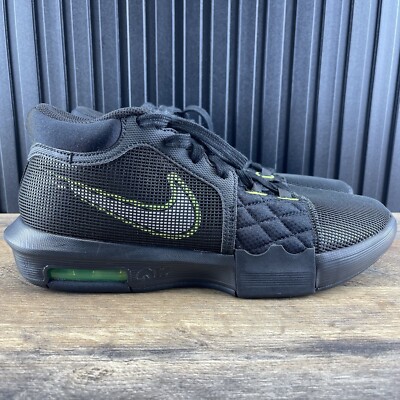 Nike Lebron Witness VIII Size 9 Mens Black White Volt Basketball Shoes