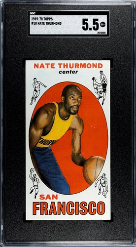 1969-70 Topps - Nate Thurmond #10 (RC) SGC 5.5  EX +