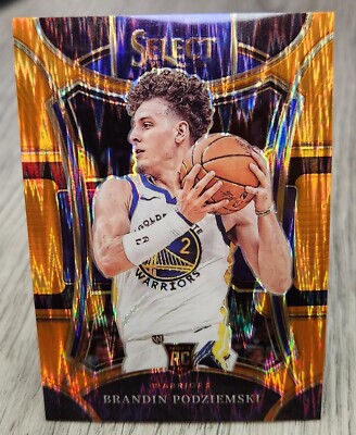 Brandon Podziemski Rookie Card! Select Mezzanine Orange Flash | eBay