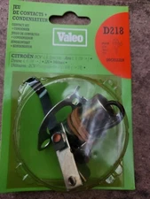 Citroen 2cv Dyane Ami Contact Breaker Points + Condenser, Valeo Ducellier D218