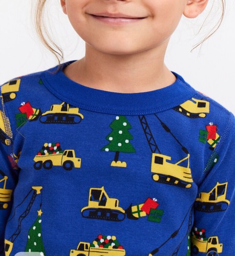 NWT Hanna Andersson Holiday Christmas Long John PJ pajama set 130 (size 8) - Picture 2 of 4