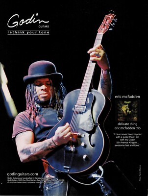 Eric McFadden - Godin Guitars - 2010 Print Advertisement