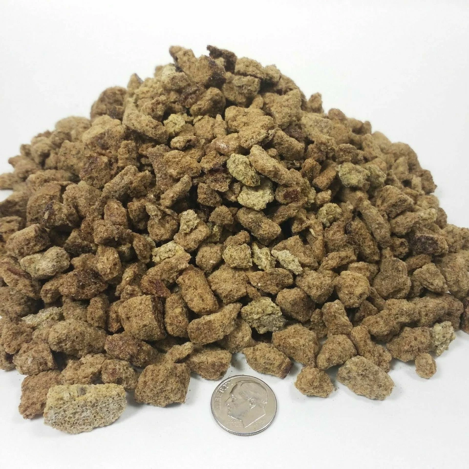 HAPPY ROCK PETS Brine Shrimp Bits--Freeze Dried Brine Shrimp small Chunks & Pieces 28G- 244G