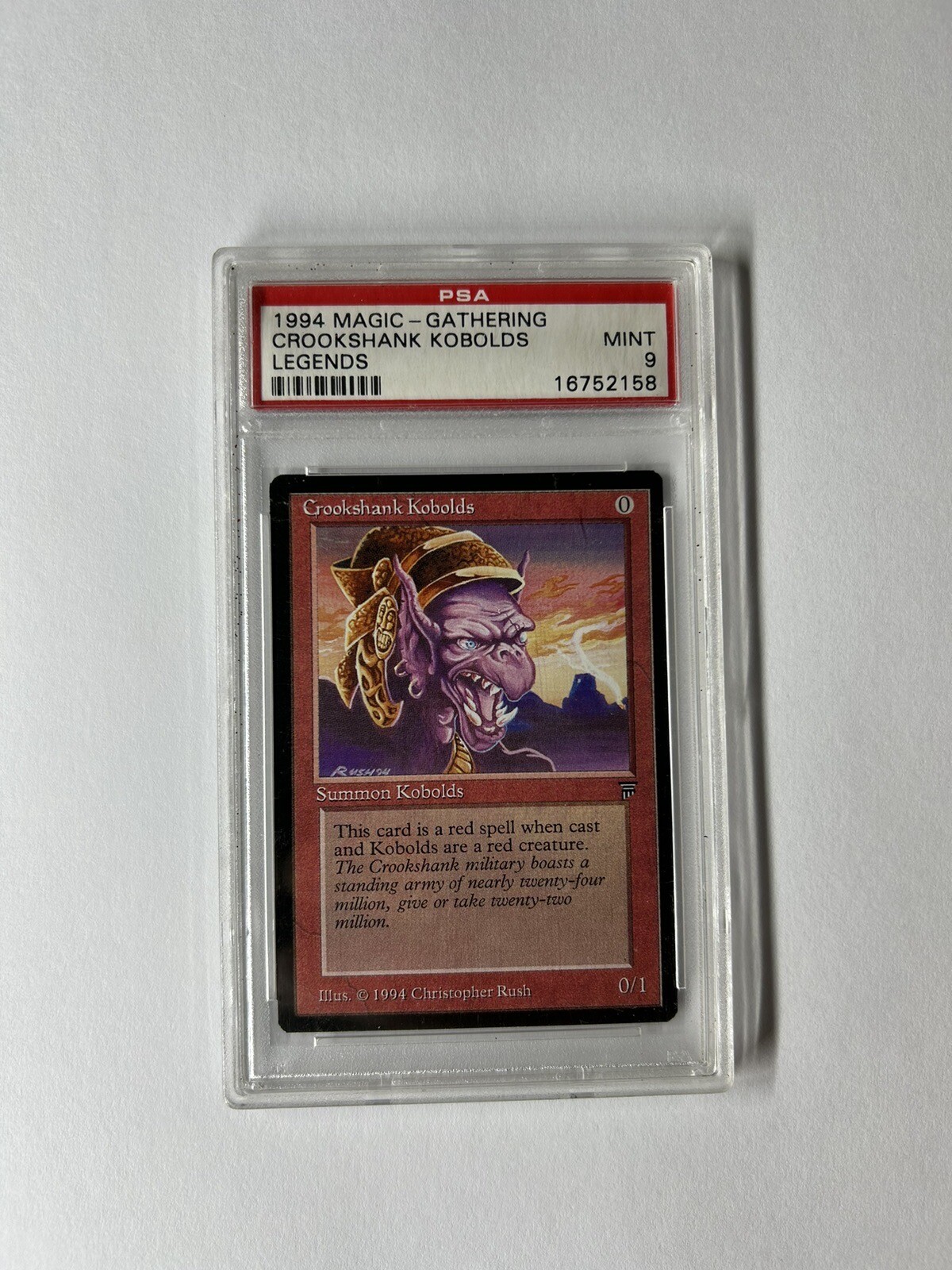 MTG Legends Crookshank Kobolds PSA 9 MINT!