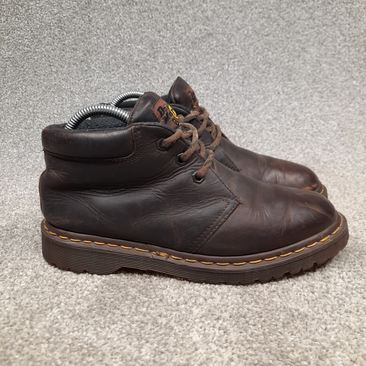 VINTAGE Dr Martens Mens Chukka Boots Size US Brown Leather Doc England  8057