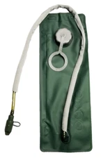 3L 106oz Hydration Bladder w/ Tube & Bite Valve Green / Grey 18"L x 6.75"W NIB