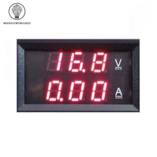 DC 100V 100A Amp Dual LED Digital Voltmeter Ammeter Volt Meter Gauge Red & Red