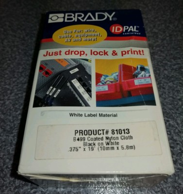 Brady Kabel Etikettendrucker Zubehör Etiketten - IDPAL 375-499 10mm Nylongewebe