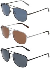 Nautica Men's Polarized Slim Metal Navigator Sunglasses - N108SP Made In Vietnam