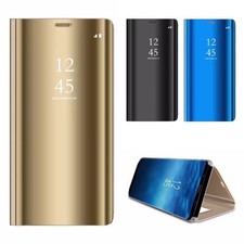 Flip Phone Case Mirror View Back Cover for Samsung Galaxy Note20 Ultra Note10 
