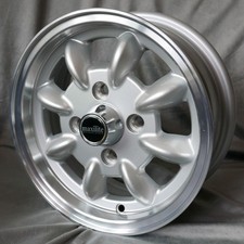 10 Zoll Felgen Minilite 6x10" 4x101,6 ET-7 65,1 Silber Mini 1000 850 Mini MK1-3