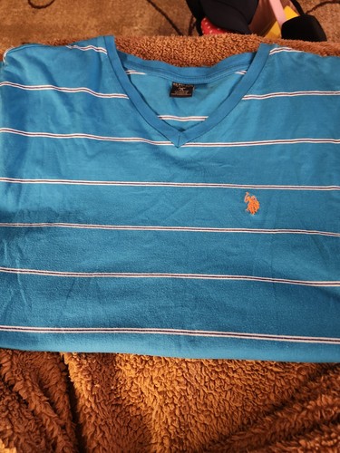 Camiseta polo para hombre US Assn XLarge manga corta cuello en V 100 % algodón nueva sin etiquetas - Imagen 4 de 6