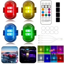 Pcs Upgraded 4LEDs Wireless LED Strobe Lights with Remote Control, High 8