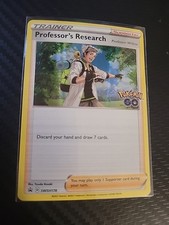 Professor's Research Professor Willow SWSH178 Pokemon GO Promo Holo black star